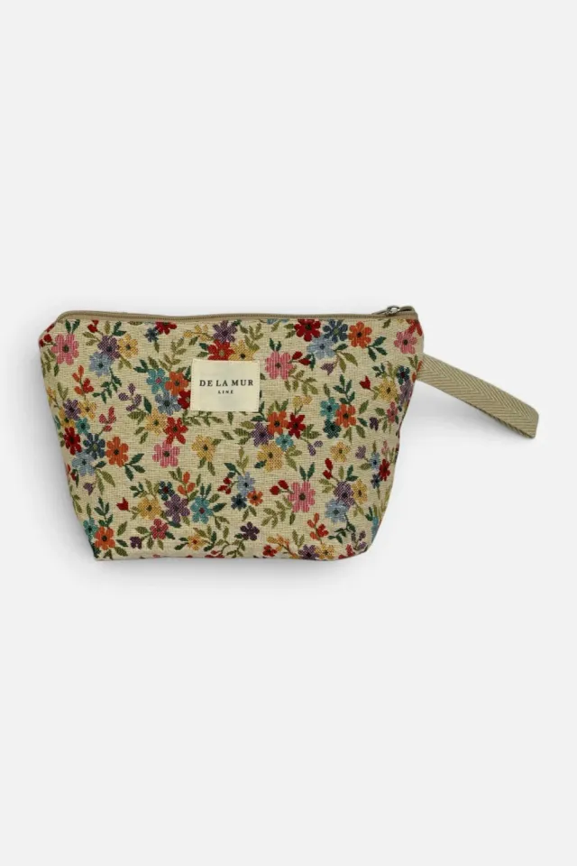 De La Mur Blum toalettmappe 29x18 cm beige
