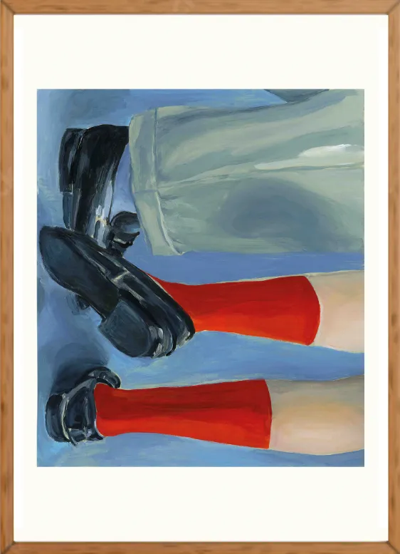 Calajade Dancing Socks kunsttrykk 30x40 signert