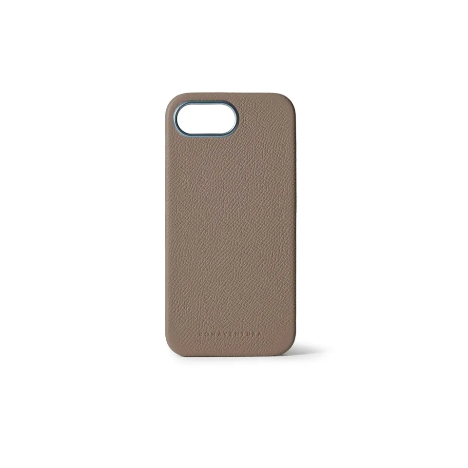 Bonaventura Nobile Etui iPhone 17e/16e bakdeksel etoupe skinn