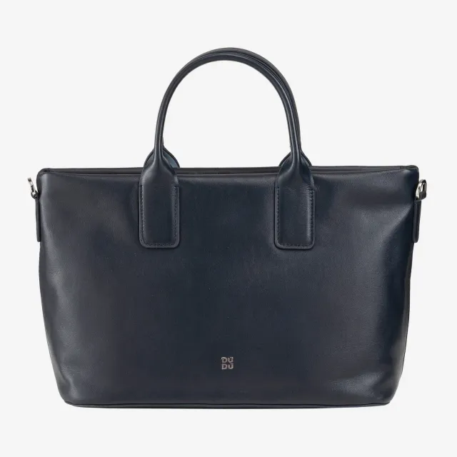 DuDubags Jaqueline håndveske skinn navy
