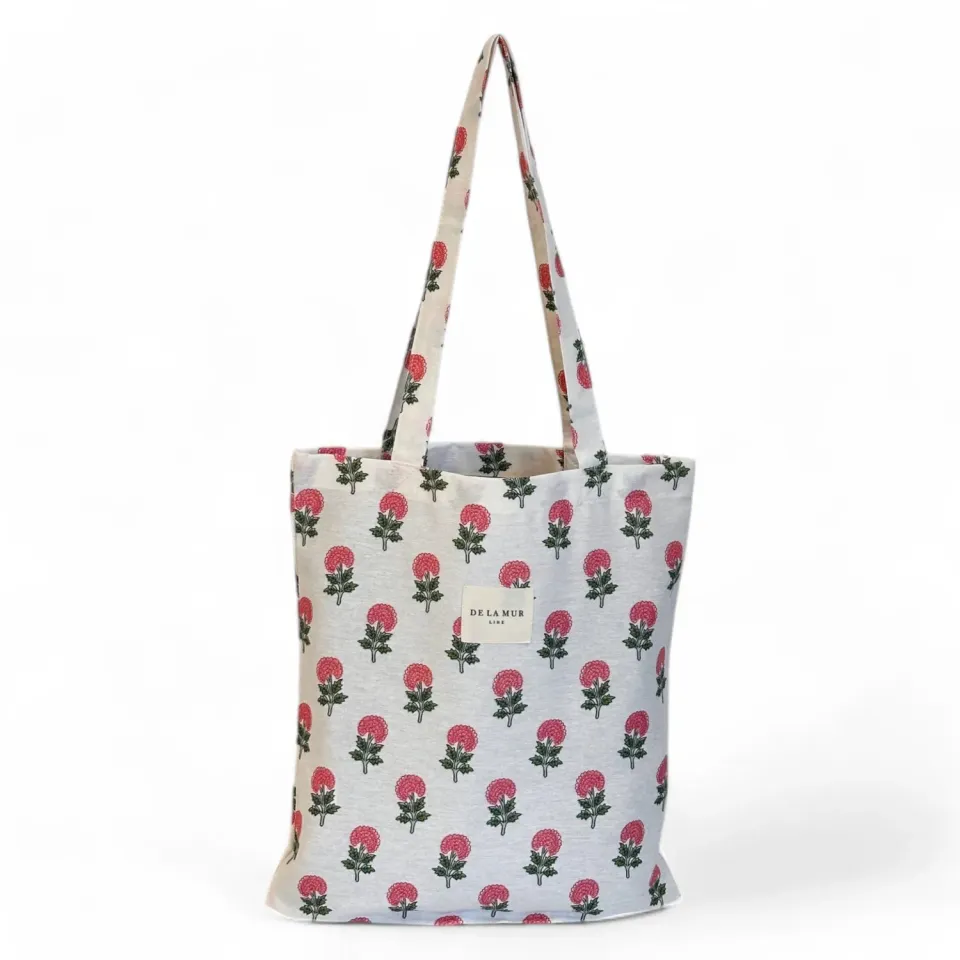 De La Mur Naha handlenett liten blomstret tote bag