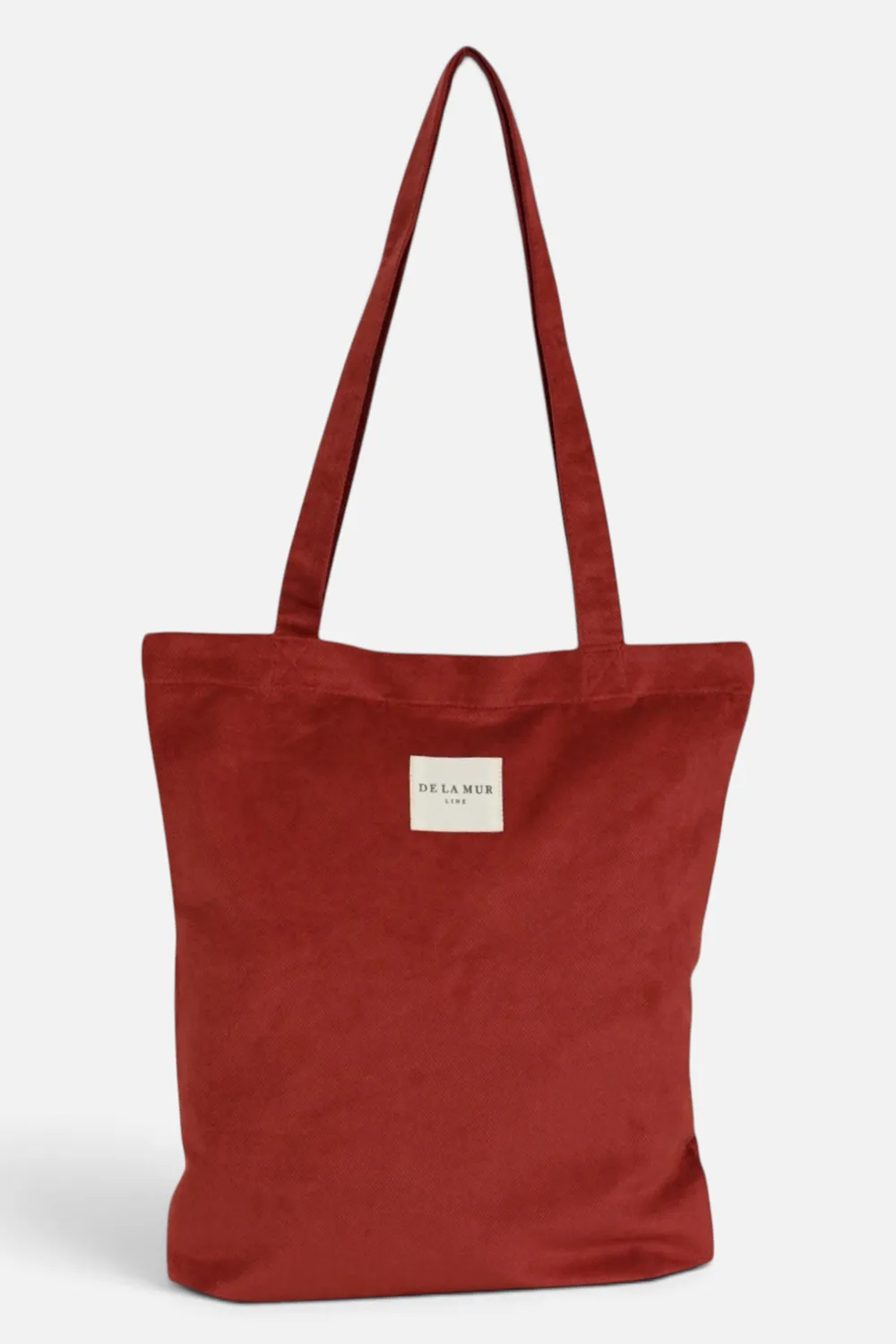 De La Mur Bore totebag 35x36x9 cm burgunder fløyel