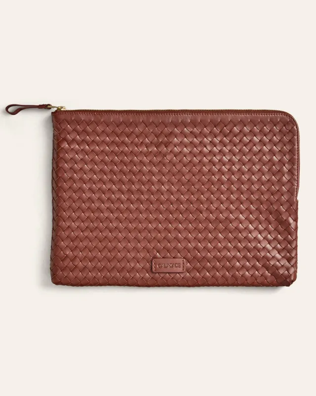 Calajade Batu L Nutmeg Dama pouch saue brun