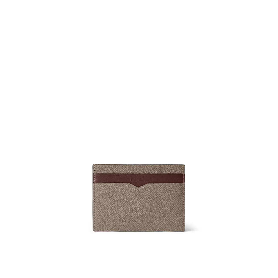 Bonaventura Nobile kortholder Etoupe Bordeaux skinn