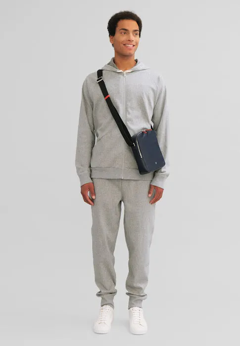 DuDubags Okinawa skulderveske herre skinn justerbar
