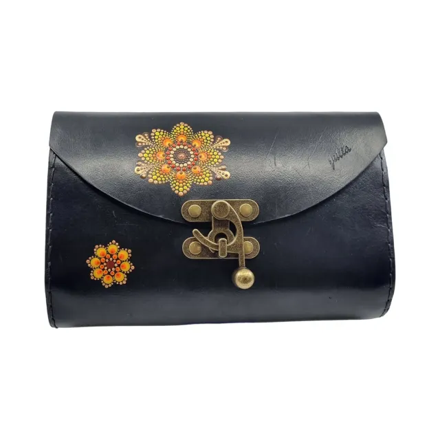 JuTaBag clutch 23x13x5 cm sort mandala