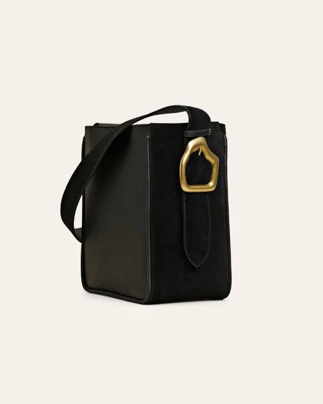Calajade Masago tote svart semsket gull 14" laptop