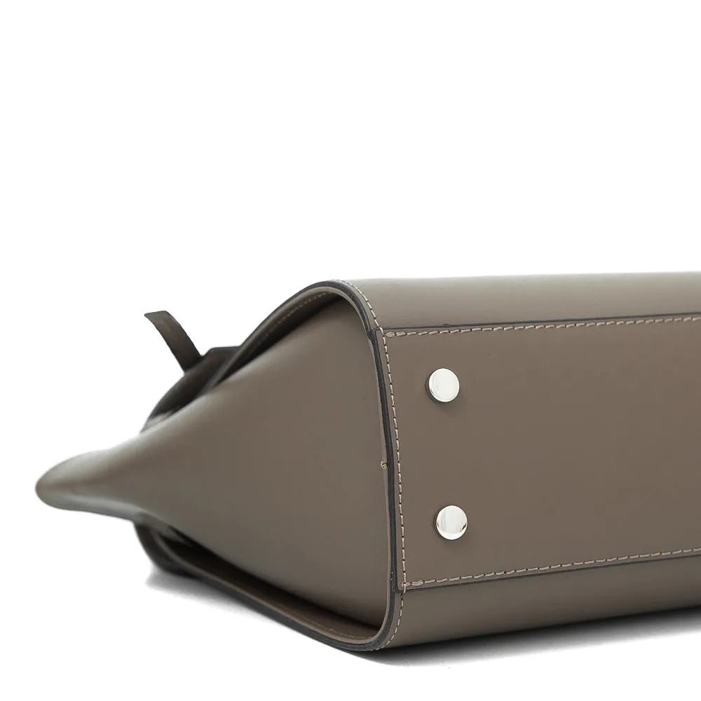 Latalia Arezzo skinnveske taupe glatt skinn