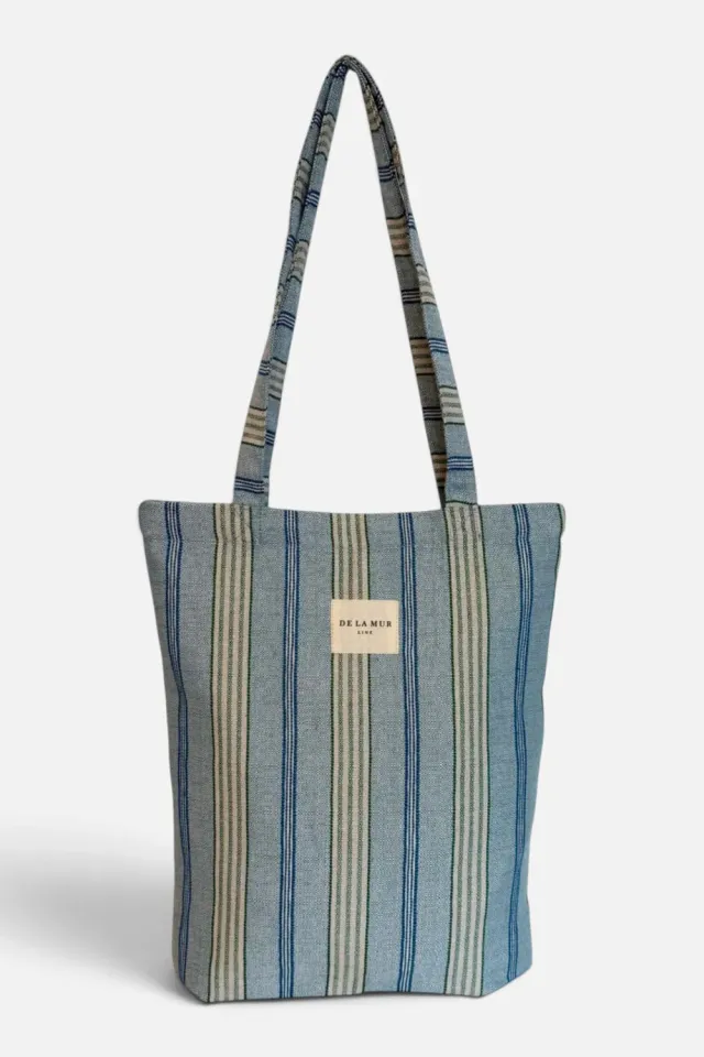De La Mur Cata totebag blå grønn liten