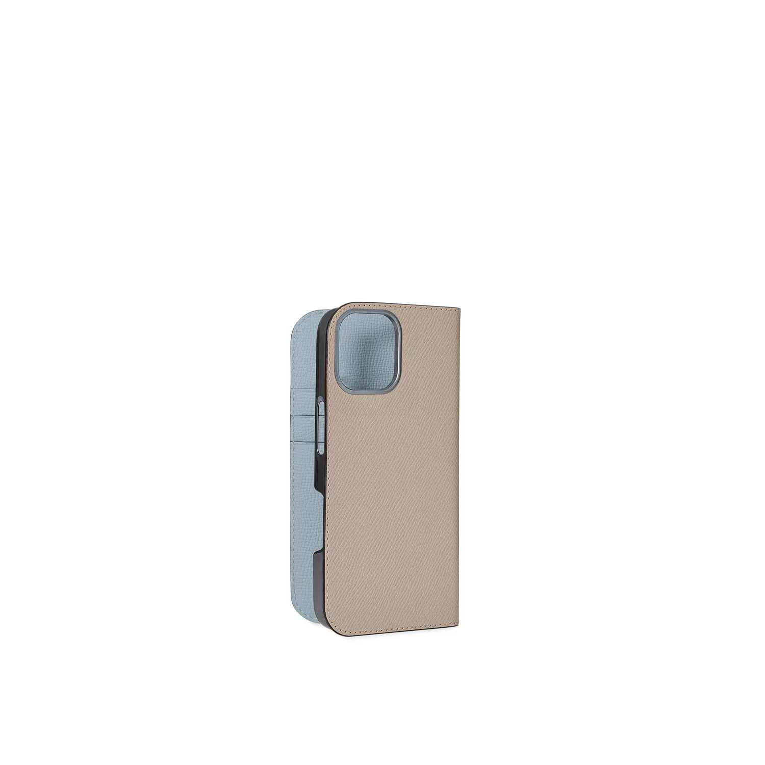 Bonaventura Nobile iPhone 17 dagboketui etoupe skinn