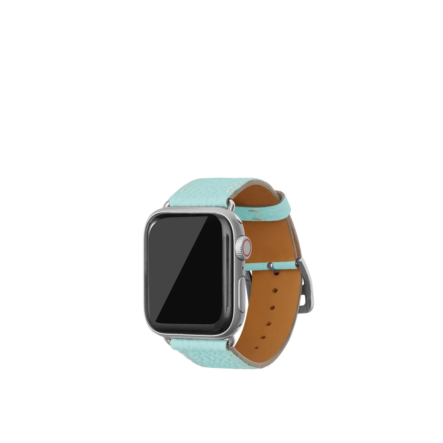 Bonaventura Apple Watch skinnreim krympet Kastanje sølv
