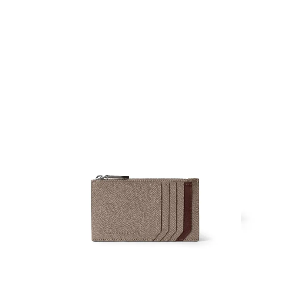 Bonaventura Nobile mini zip-lommebok etoupe bordeaux
