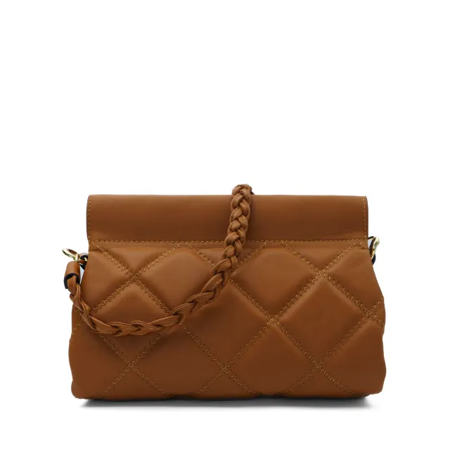 Latalia Sassari Nappa Maxi skinnveske brun quiltet