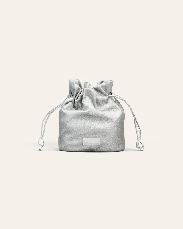 Cala Jade Jael Silver Beam crossbody festveske sølv glitter