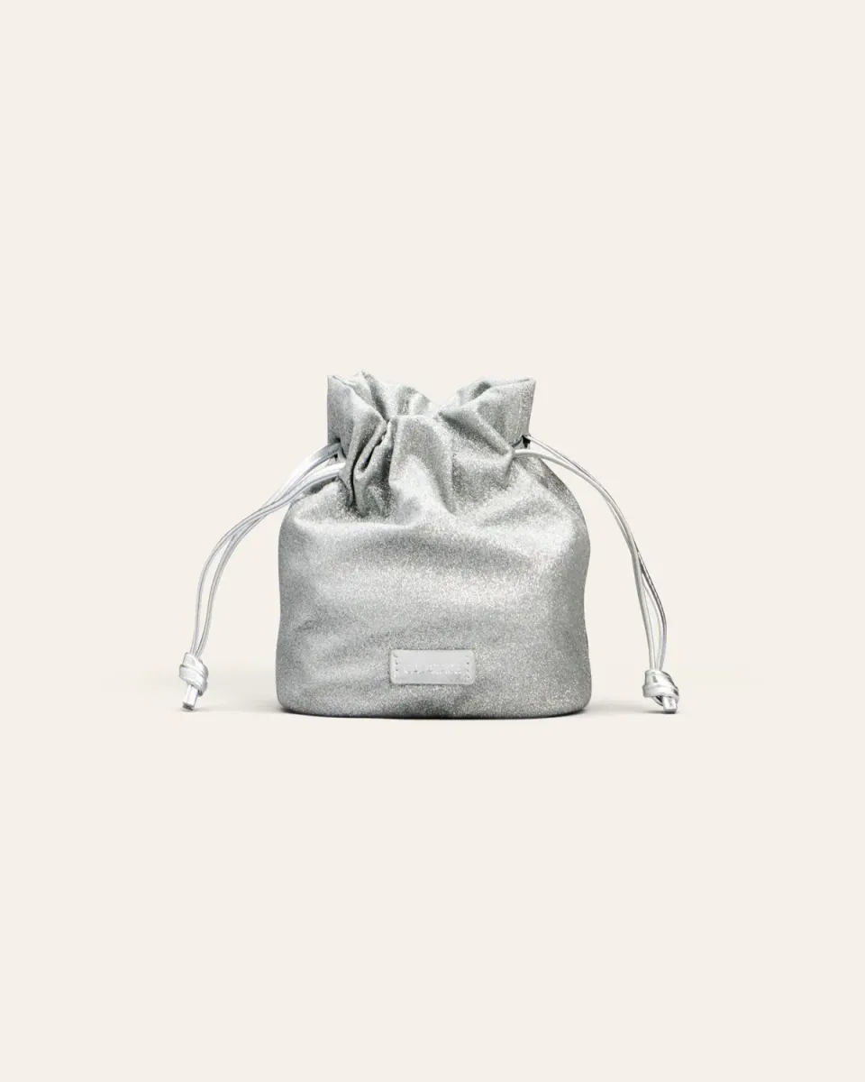 Cala Jade Jael Silver Beam crossbody festveske sølv glitter