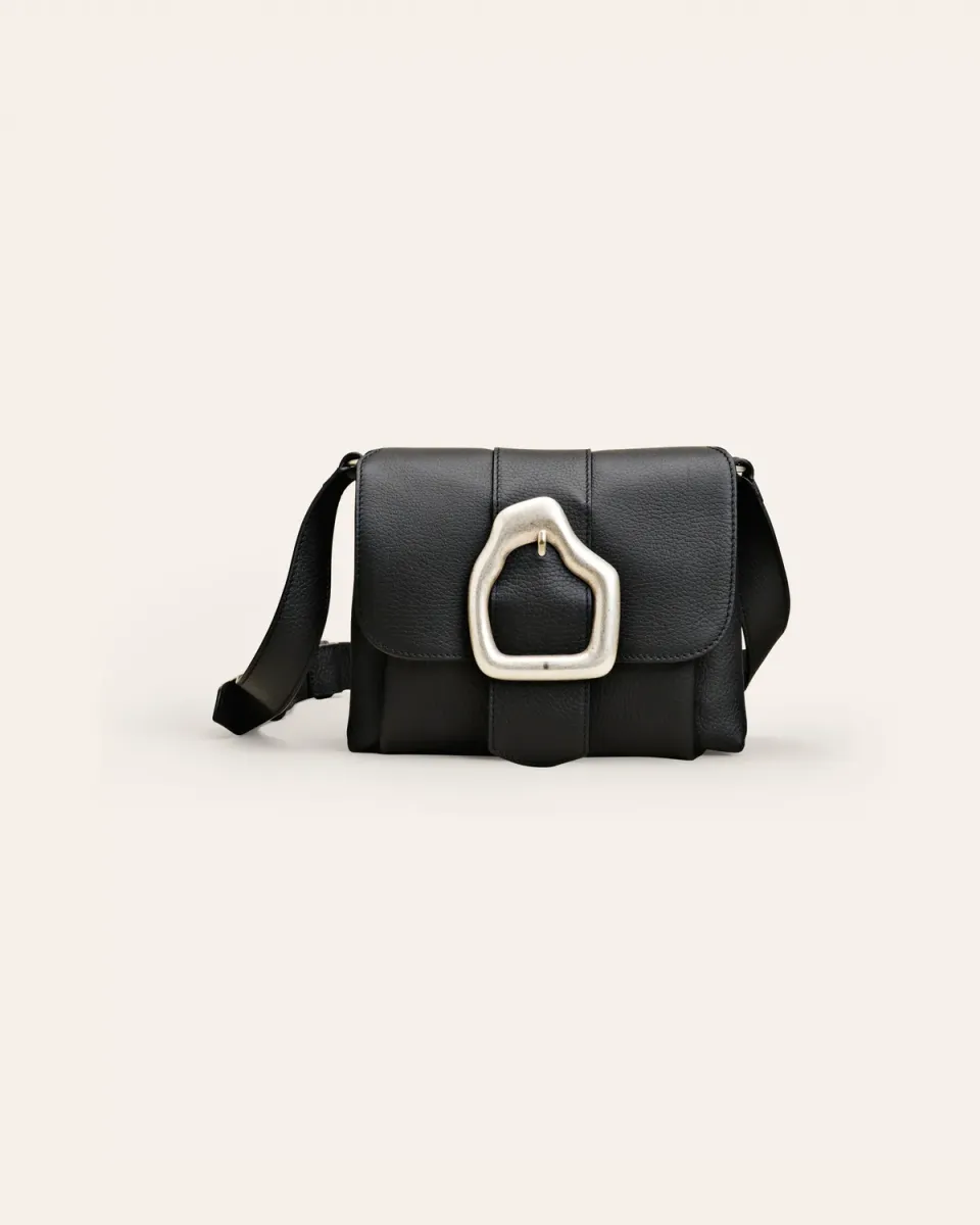 Cala Jade Nami Mini crossbody svart 3-rom skinn