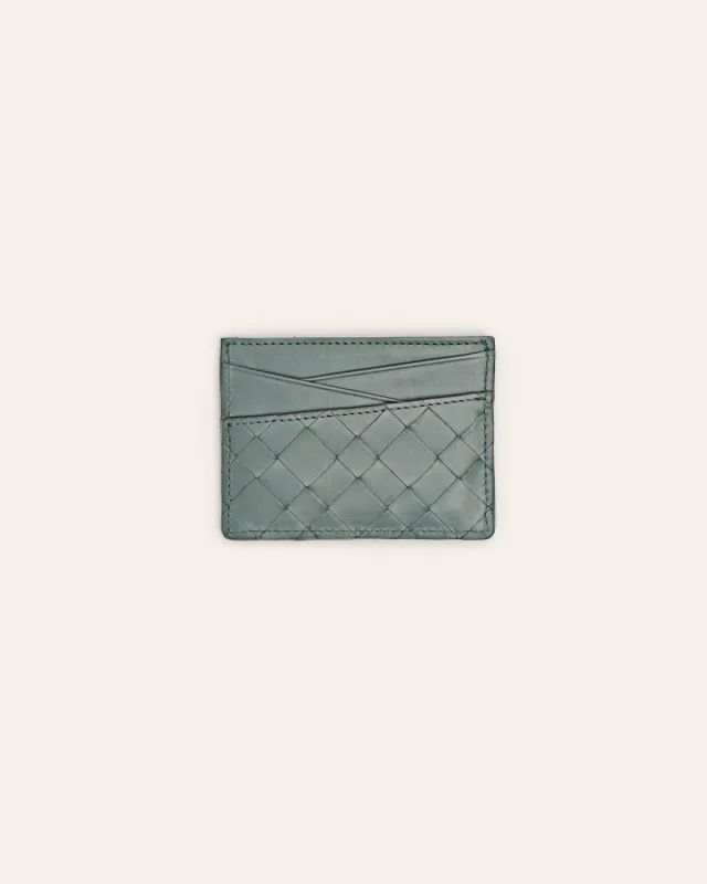 CALAJADE BOBA kortholder trumpet teal skinn