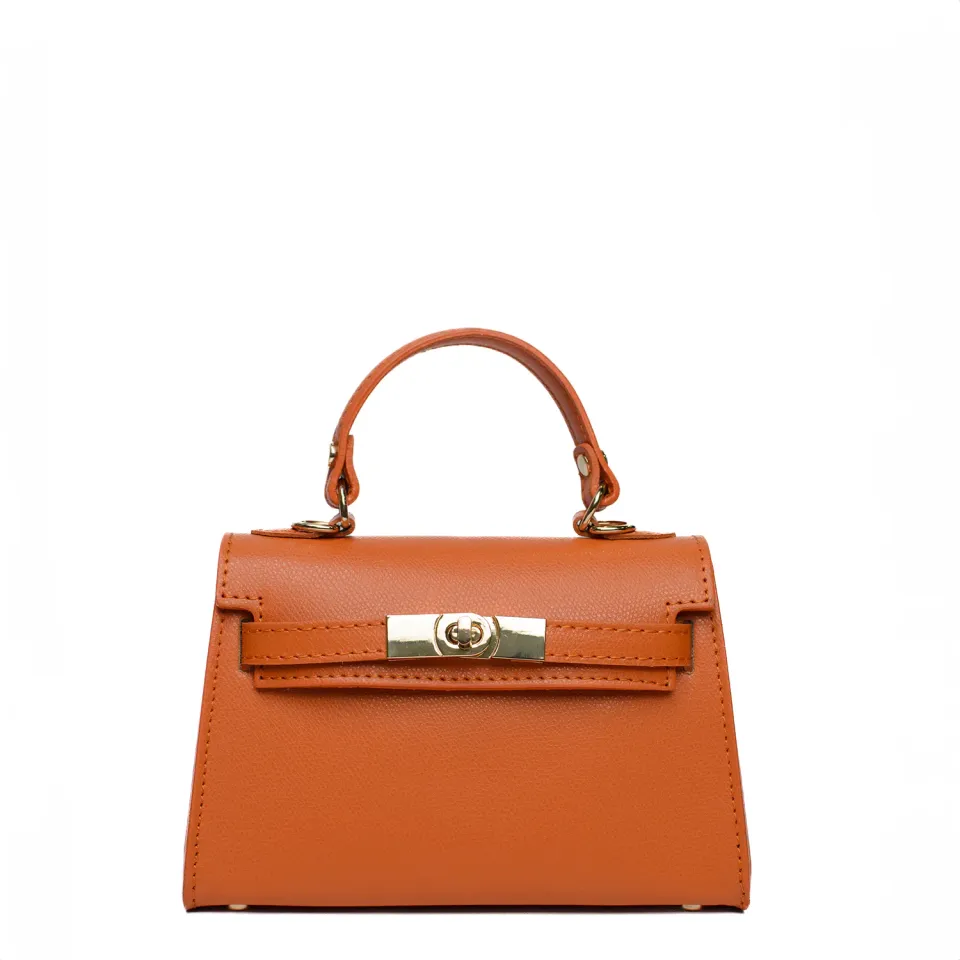 Latalia Trento skinnveske oransje saffiano