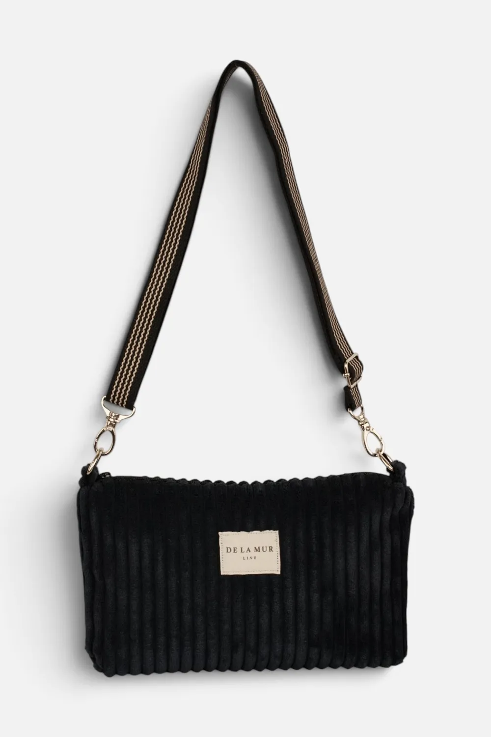 De La Mur Bolso Clutch Curly clutch svart kord 29x17