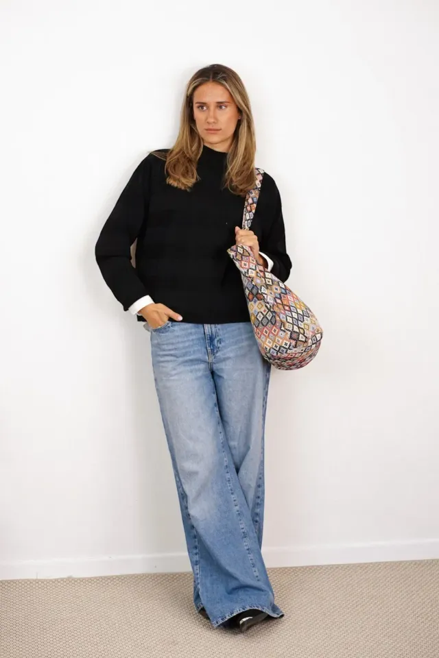 De La Mur Ore shopper stor handlenett 51x37x22 flerfarget