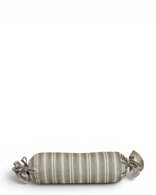 De La Mur Malik pute rund 50 cm stripet beige