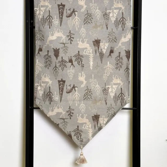 De La Mur Cork bordløper 42x165 cm grå vintermønster