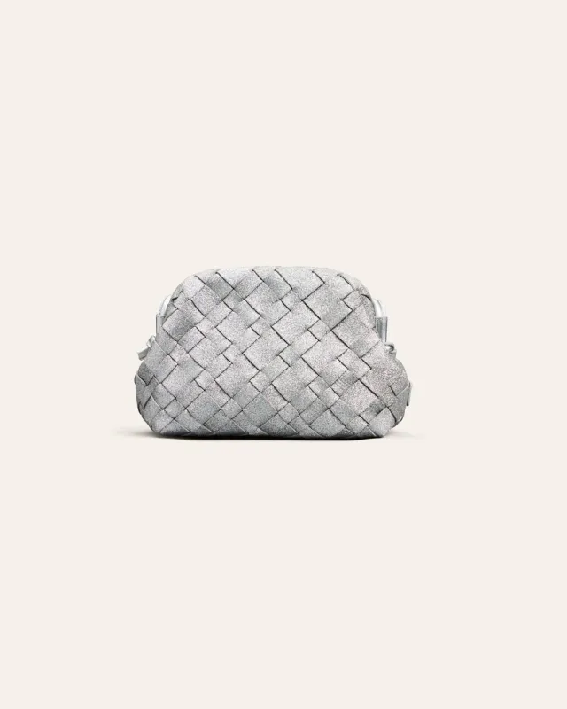 Cala Jade Aimee clutch Sparkling Silver sølv