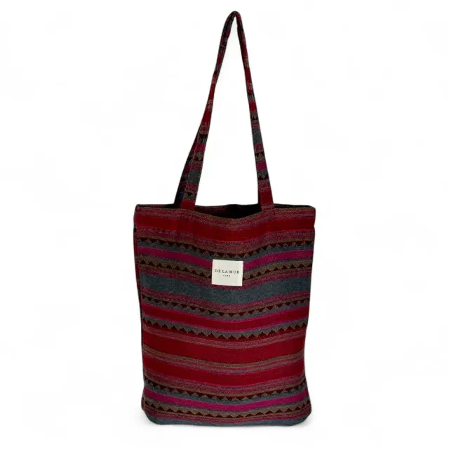 De La Mur Aura liten totebag grå rosa