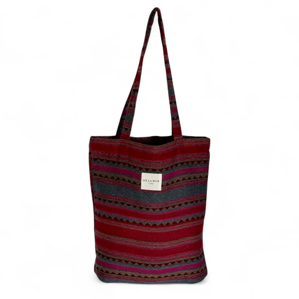 De La Mur Aura liten totebag grå rosa