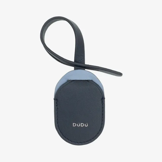 DuDubags Airtag holder AirTag-deksel i skinn navy