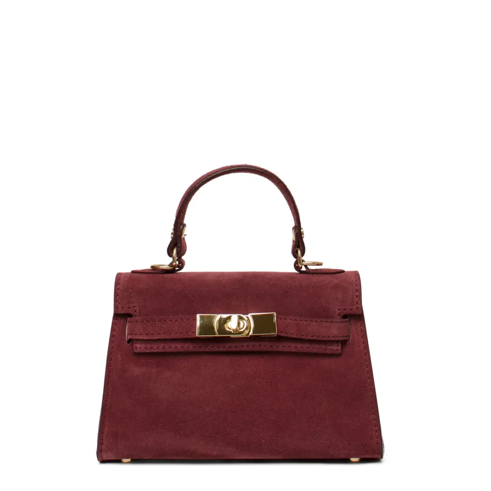 Latalia Trento skinnveske cherry mocka 22 cm