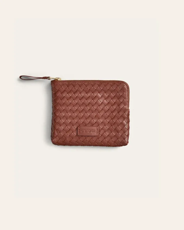 Cala Jade Batu XS pouch nutmeg saueskinn