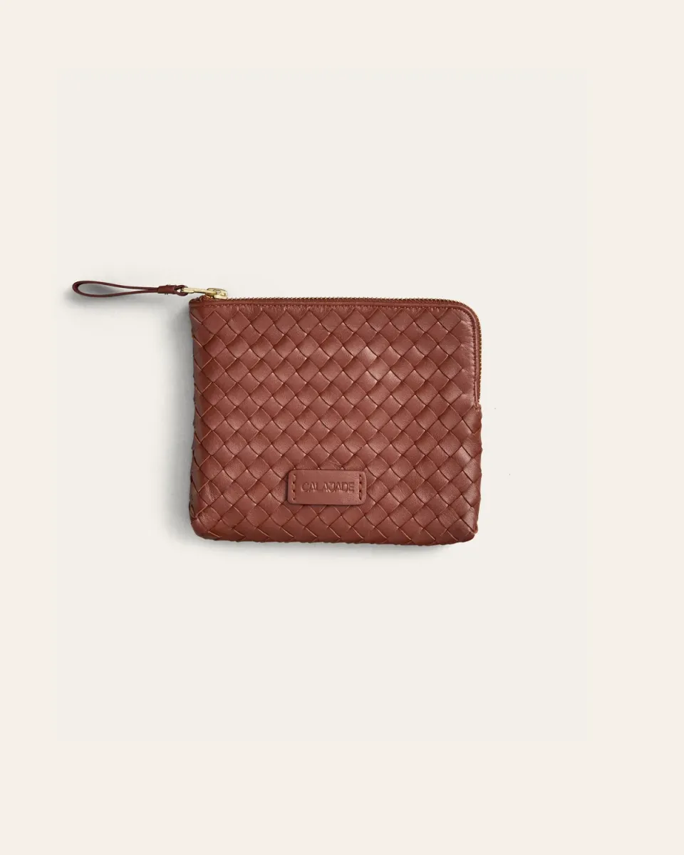 Cala Jade Batu XS pouch nutmeg saueskinn