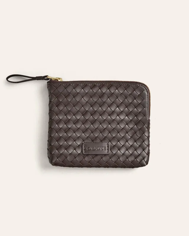 Cala Jade Batu S clutch umber dama saueskinn