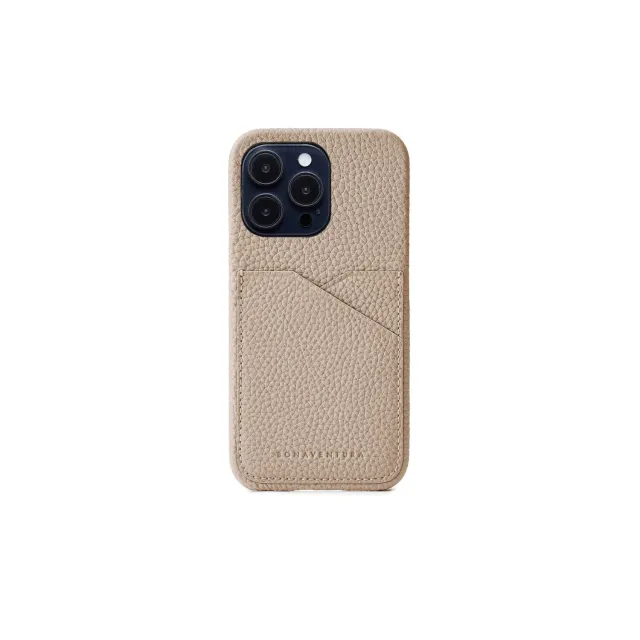 Bonaventura iPhone 14 Pro bakdeksel krympeskinn Svart
