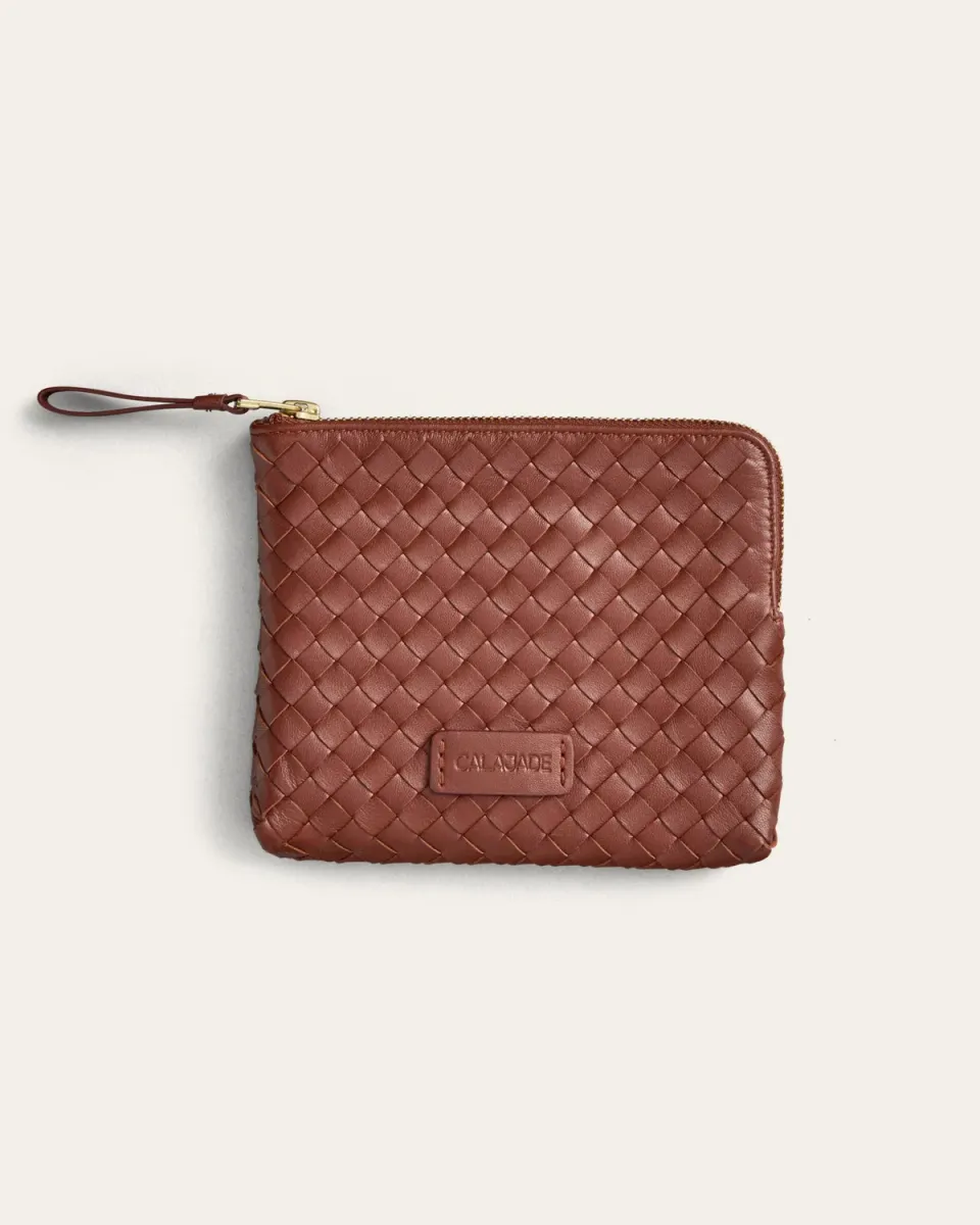 Calajade Batu S clutch Nutmeg Dama saueskinn