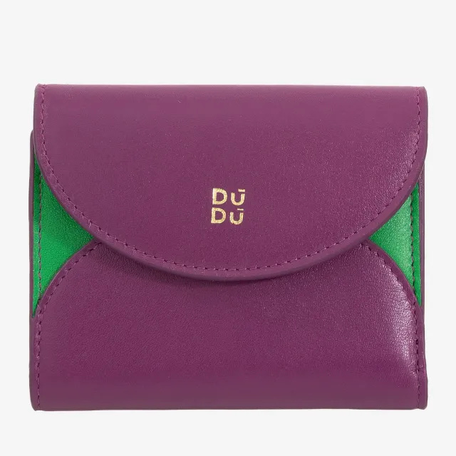 DuDubags Mediterranean lommebok fuksia skinn