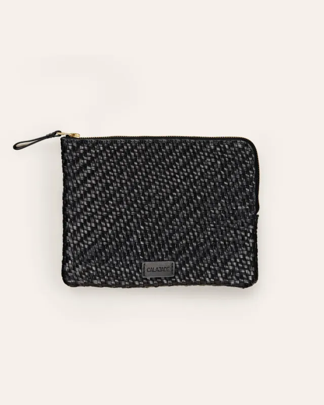 Cala Jade Batu S pouch black clutch skinn