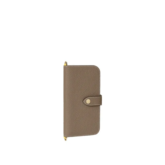Bonaventura Belted Diary iPhone 18 Pro Etoupe Yellow