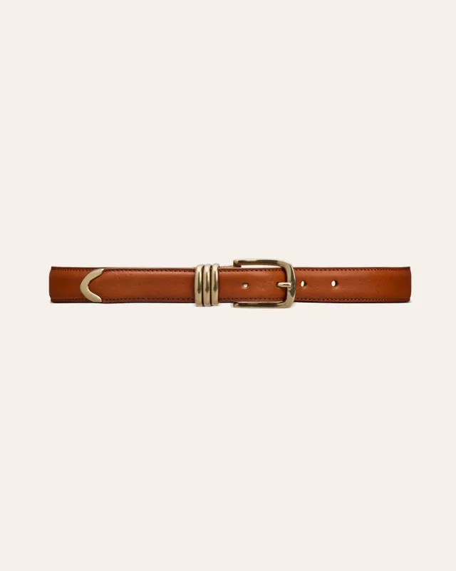 Calajade Tribel belte Nutmeg Gold kuskinn 70-105
