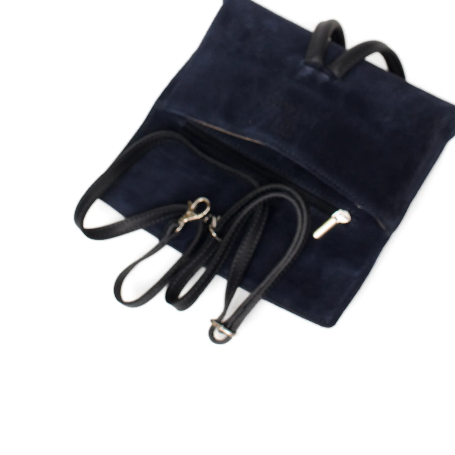 Latalia Barletta clutch mørkeblå mocka