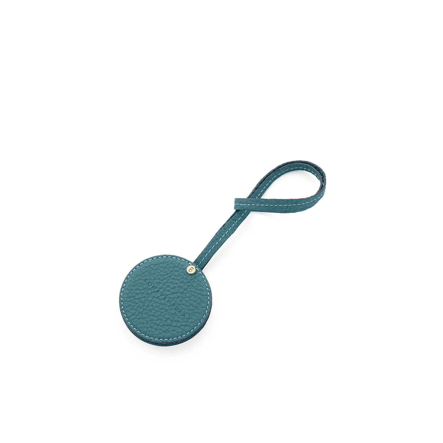 Bonaventura Compact Mirror krympeskinn lommespeil Etoupe