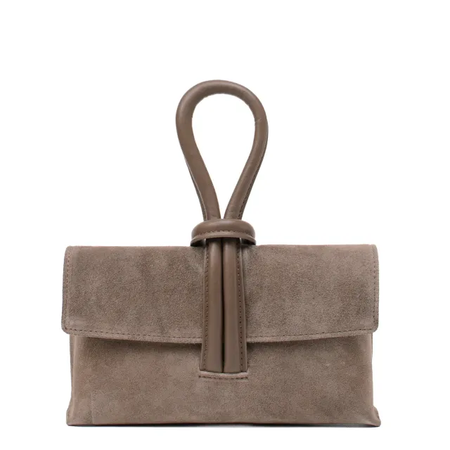 Latalia Barletta clutch veske taupe semsket