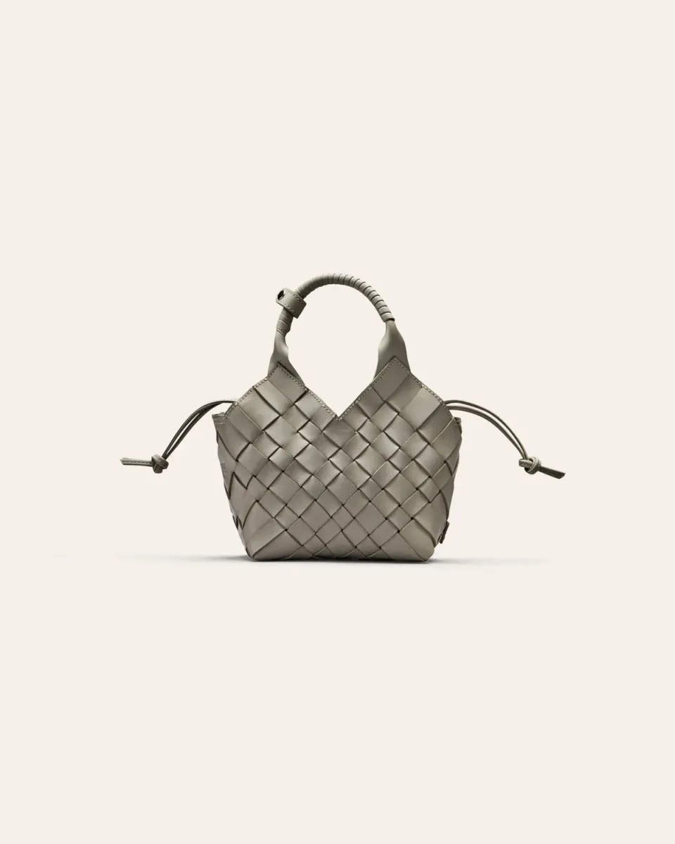 Cala Jade Misu Mini crossbody duegrå skinn