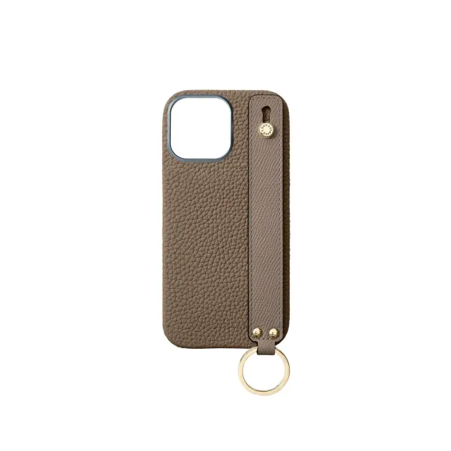Bonaventura iPhone 16 Pro Max bakdeksel Etoupe krympeskinn