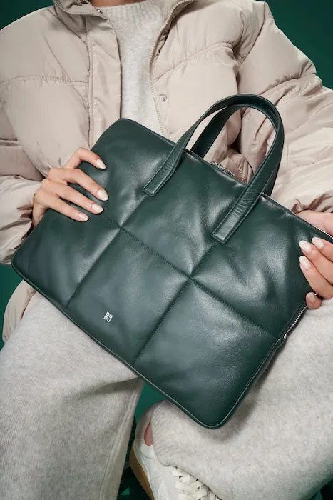 DuDubags Togean pc-veske skinn marineblå