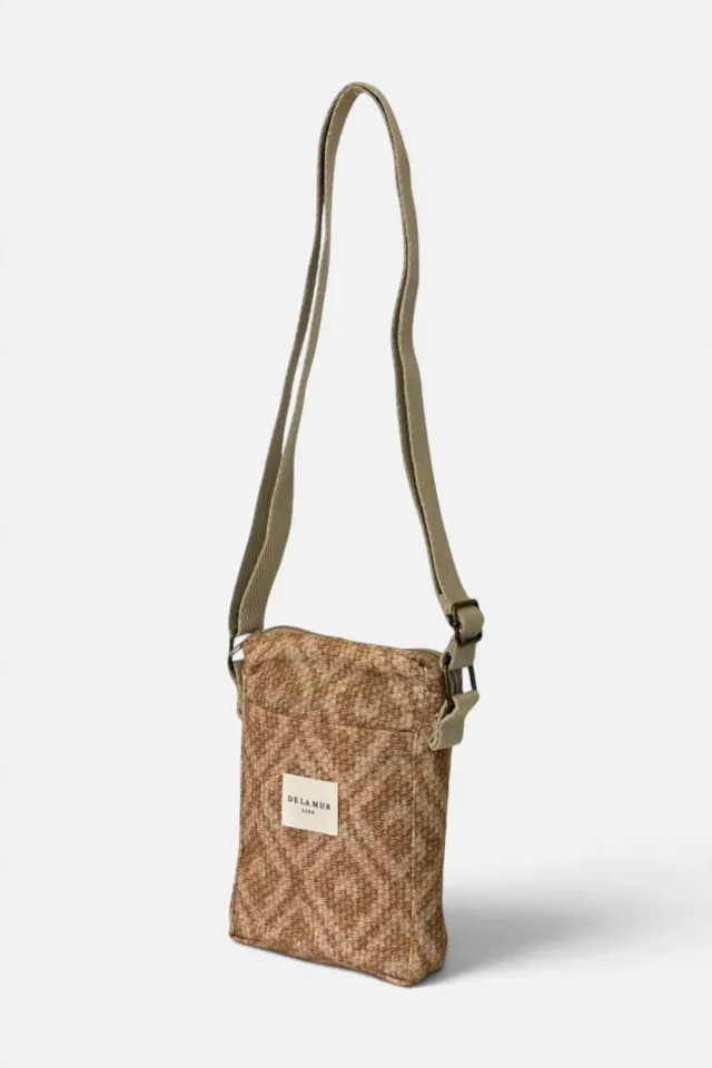 De La Mur Fati mobilveske beige geometrisk