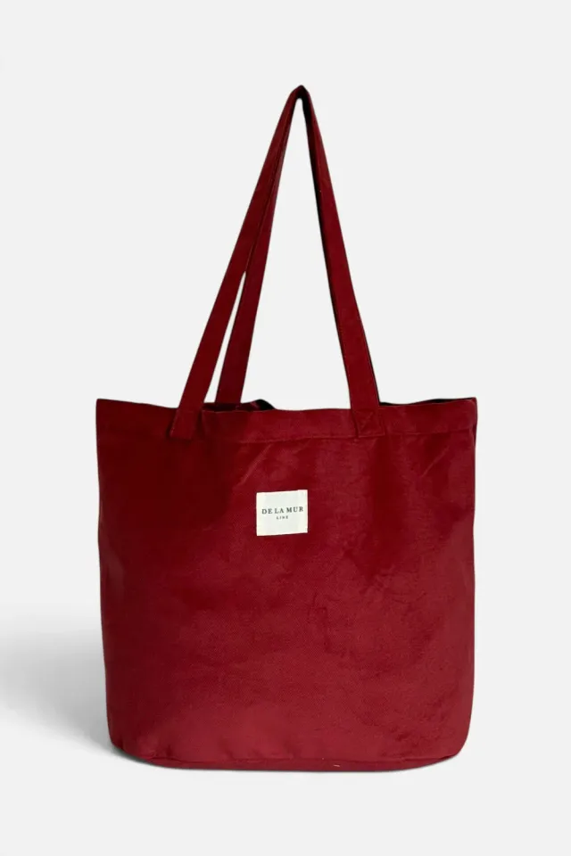De La Mur Bore shopper stor vinrød 51 cm base
