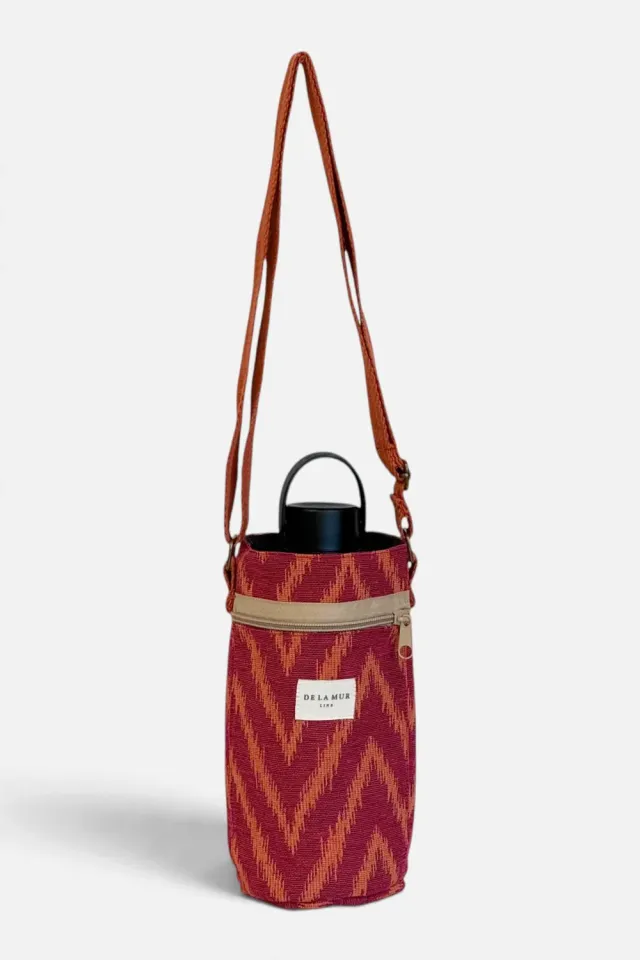 De La Mur Fuego flaskeveske 1,5L rosa sikksakk