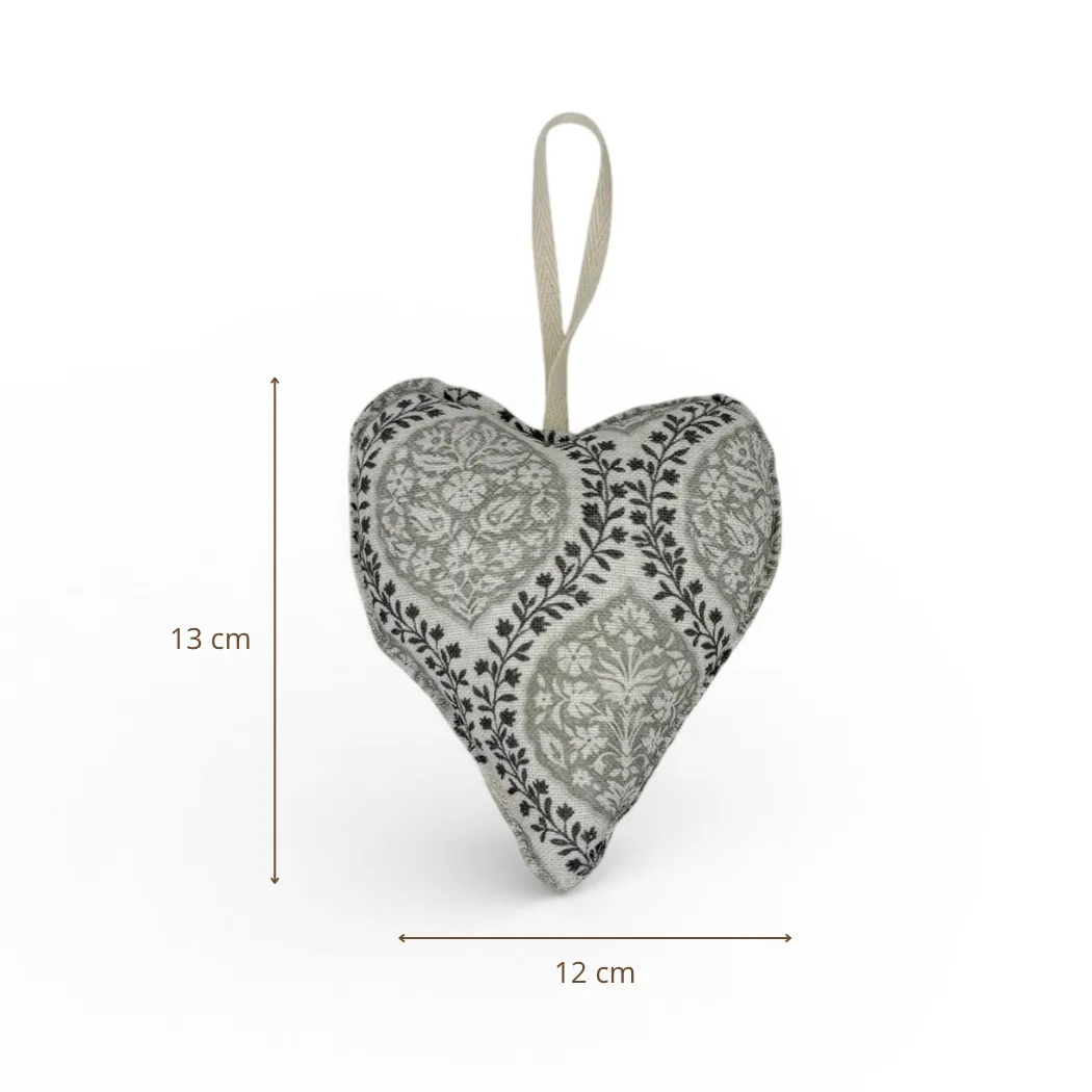 De La Mur Carina Corazón Pequeño hjertepynt grått 13x12 cm
